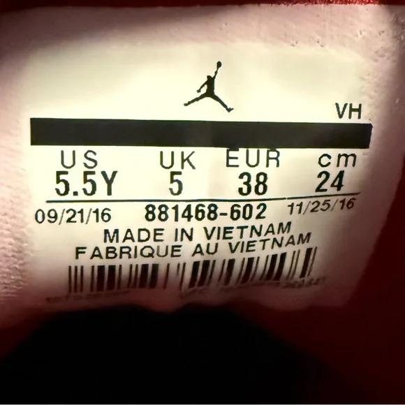 Nike Air Jordan Formula 23 Gym Shoes Youth Size 5.5Y October Red - Picture 10 of 10